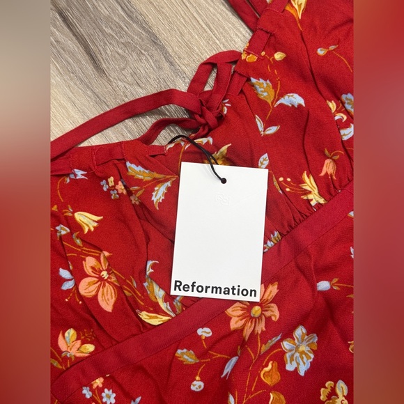 Reformation Camira Sleeveless Crepe Midi Dress - Picture 3 of 6